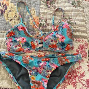 JOLYN Floral Hawaiian Print Bikini